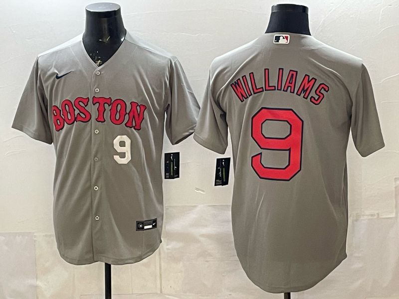 Men 2026 Boston Red Sox #9 Williams Grey Game Nike MLB Jersey style 003